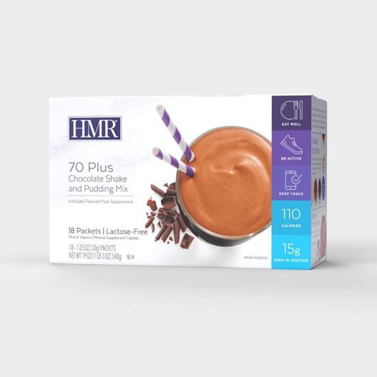 Picture of HMR® 70 Plus Shake-Lactose-Free Chocolate - IN STORE PICK UP ONLY! For shipped shakes, please use the shipped shakes page.